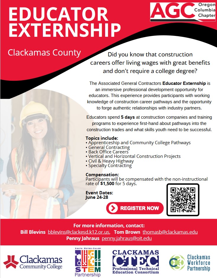 Educator Externship PDF Clackamas Community College