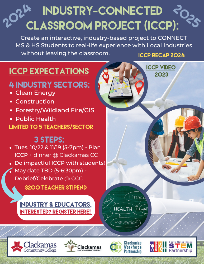 Industry Connected Classroom Project ICCP - October 22nd and November 19th 2024