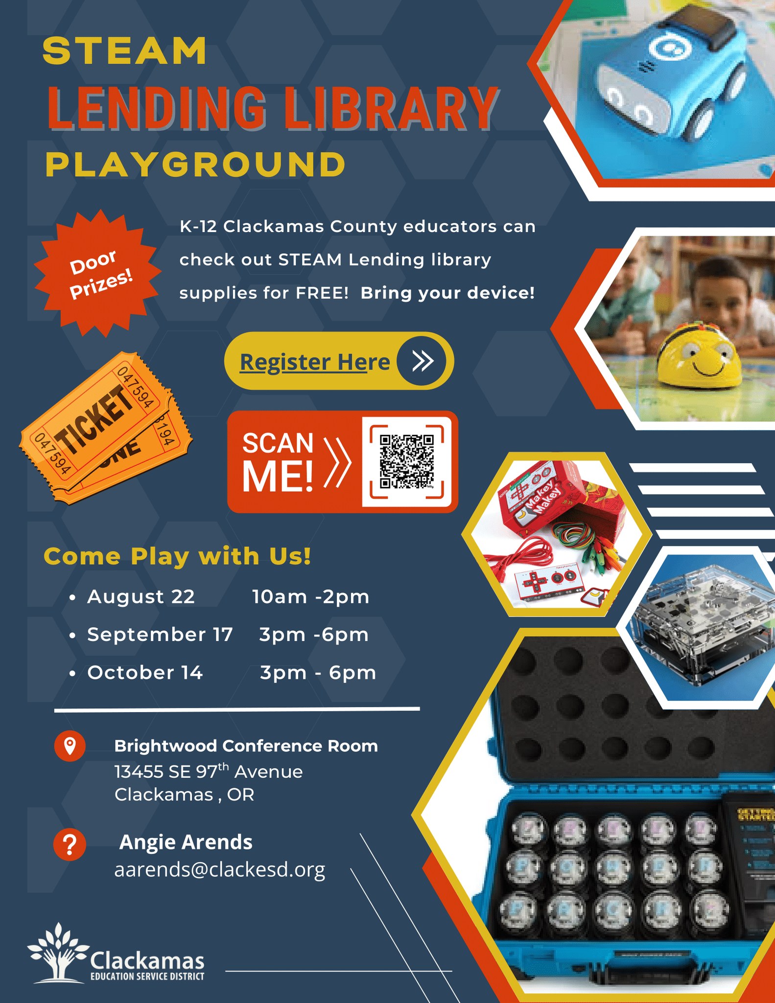 STEAM Lending Library Playground Flyer