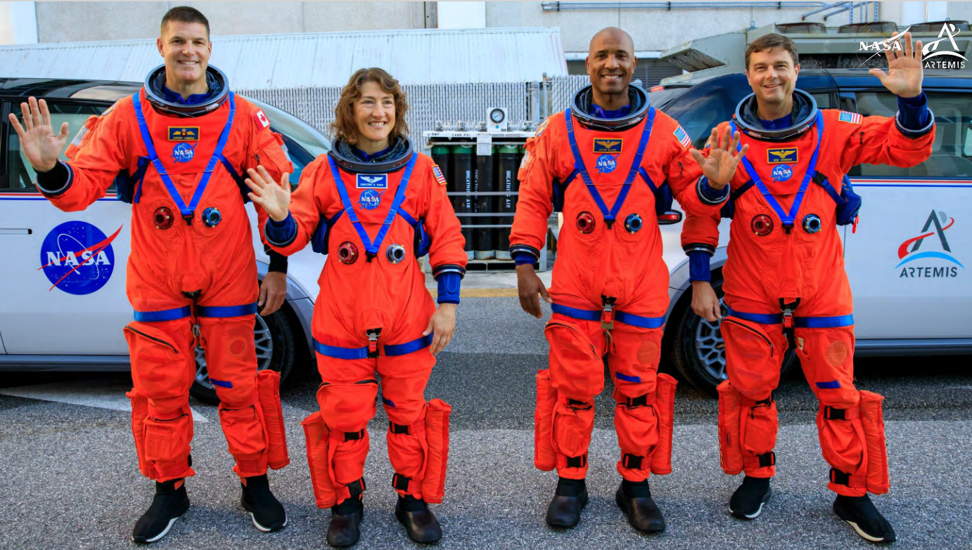 Image of Artemis II Crew in Uniform